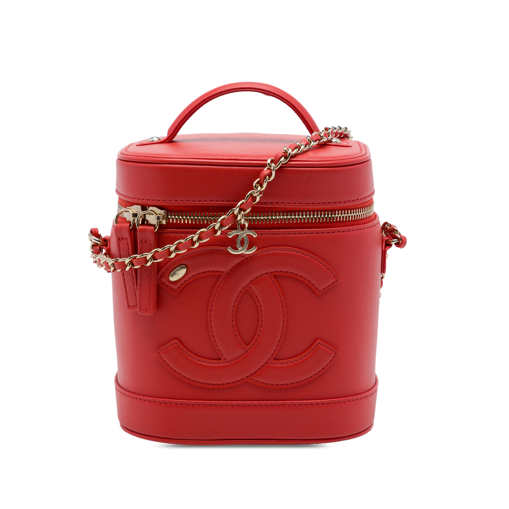 Pre-Loved Chanel CC Lambskin Vanity Case
